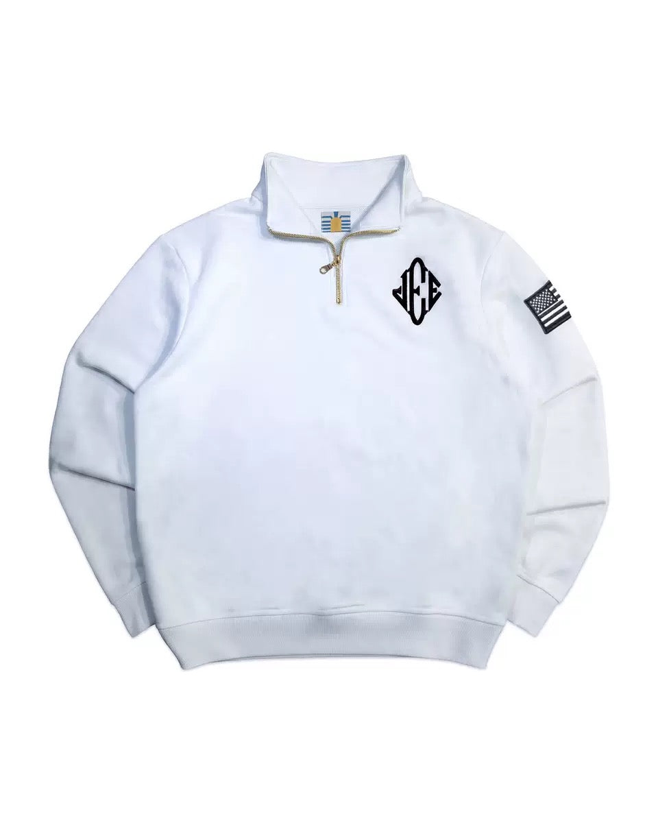 Jeffrey Epstein QuarterZip Sweater
