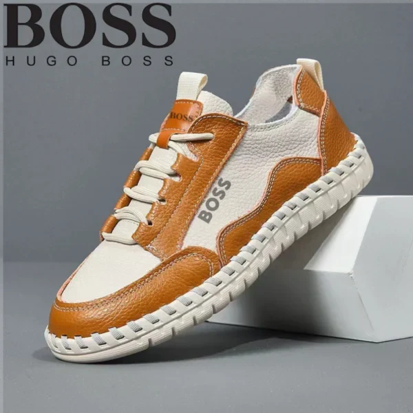 Urban Leather Contrast Sneakers | Clearance Sale