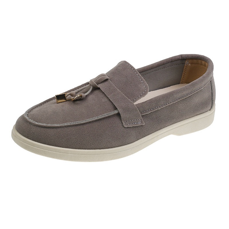 Old Money Suede Lady Loafers