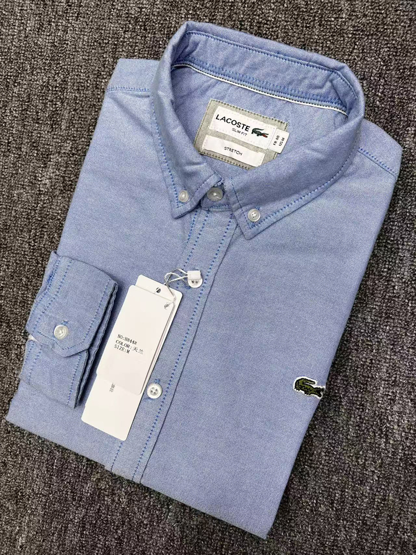 Crocodile Thick Oxford Long-Sleeve Shirt