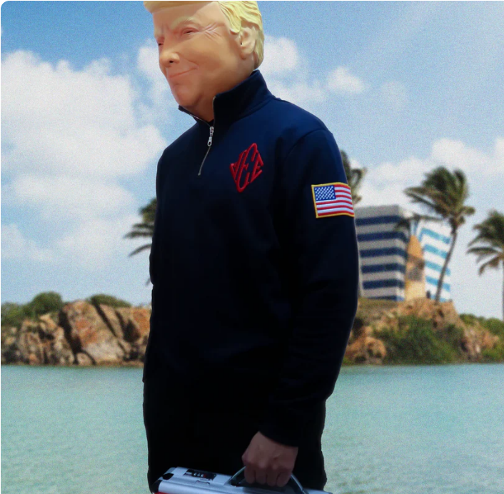 Jeffrey Epstein QuarterZip Sweater