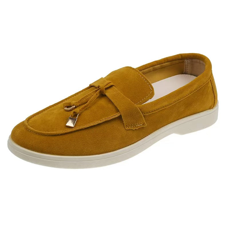 Old Money Suede Lady Loafers