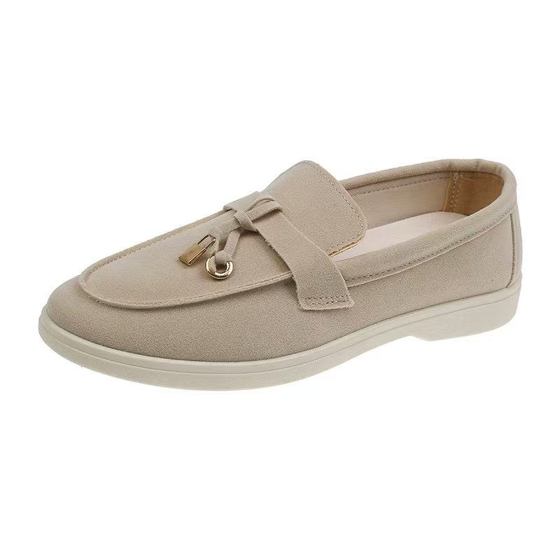 Old Money Suede Lady Loafers