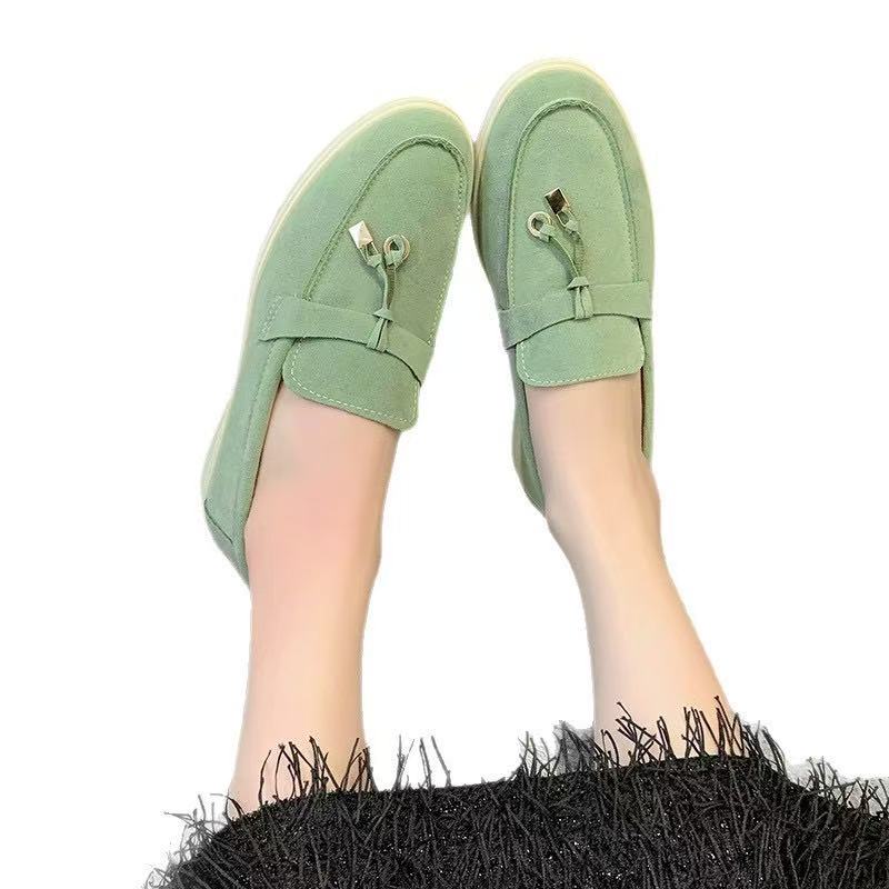 Old Money Suede Lady Loafers
