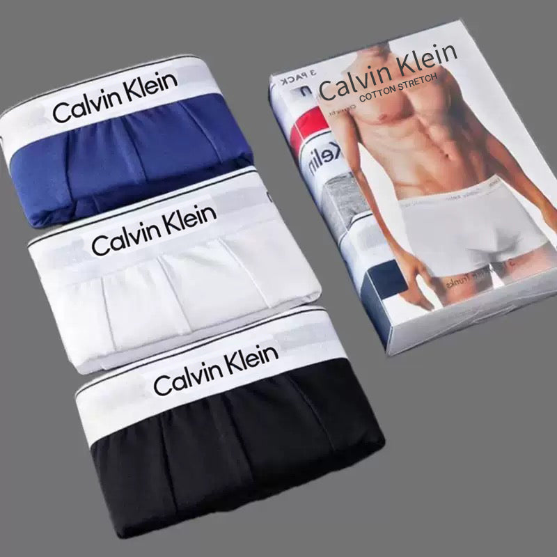 CK Pure Cotton Boxer Briefs (3-Pack)