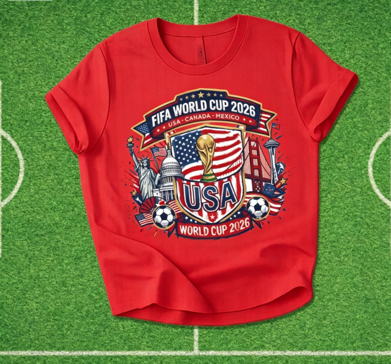 FIFA World Cup 2026 Unisex T-shirt, World Soccer 2026 Shirt