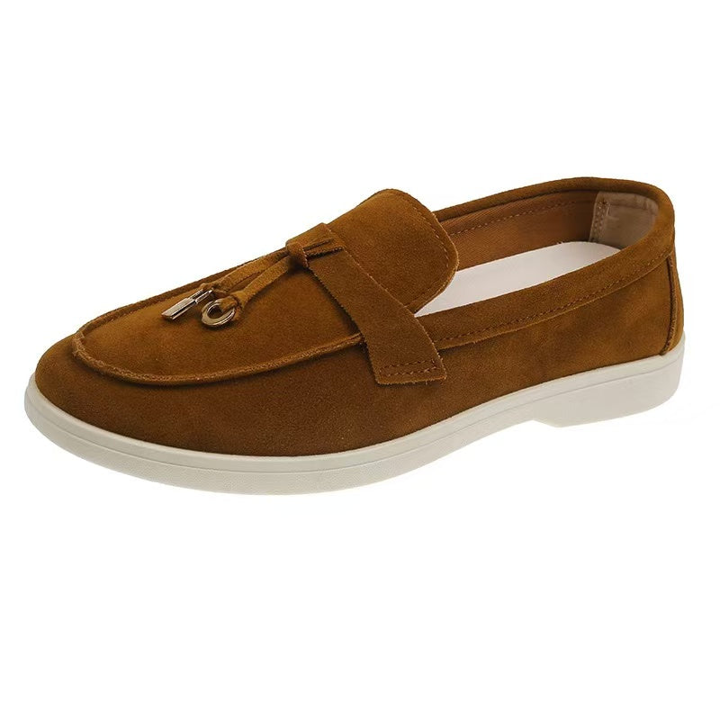 Old Money Suede Lady Loafers