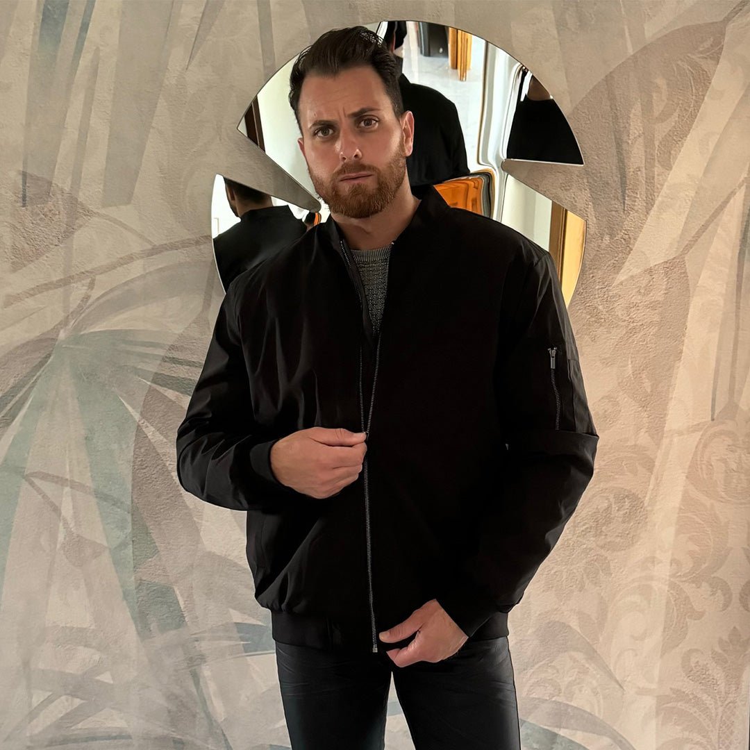 Men's Thermal Quilted Water Resistant Bomber Jacket