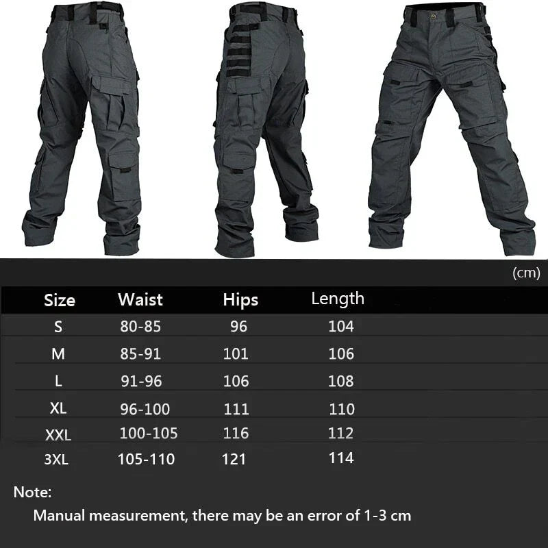 Men's Multi-Pocket Outdoor Military Combat Cargo Pants