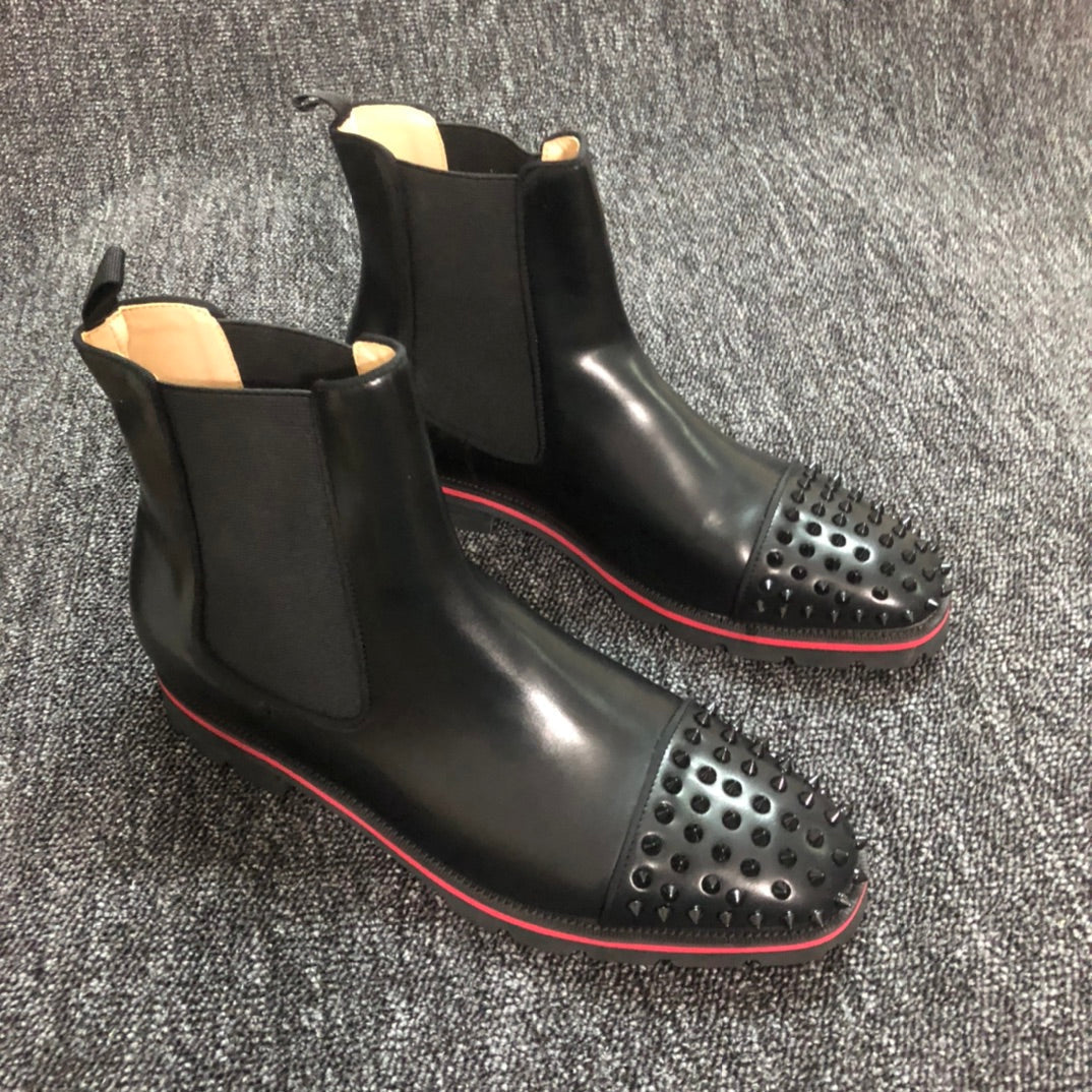 Christian Louboutin* new red-soled high-top casual shoes