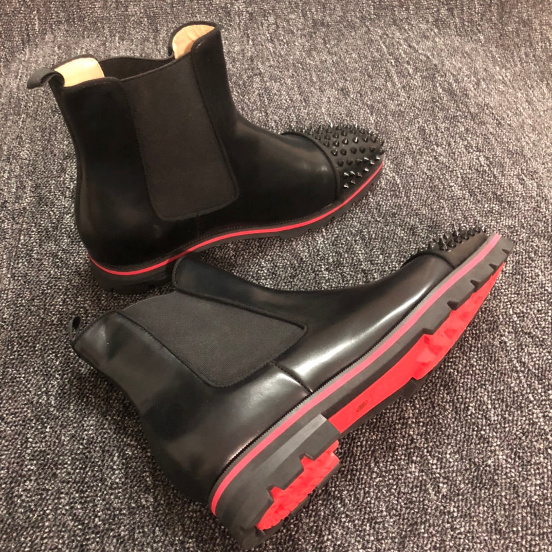 Christian Louboutin* new red-soled high-top casual shoes
