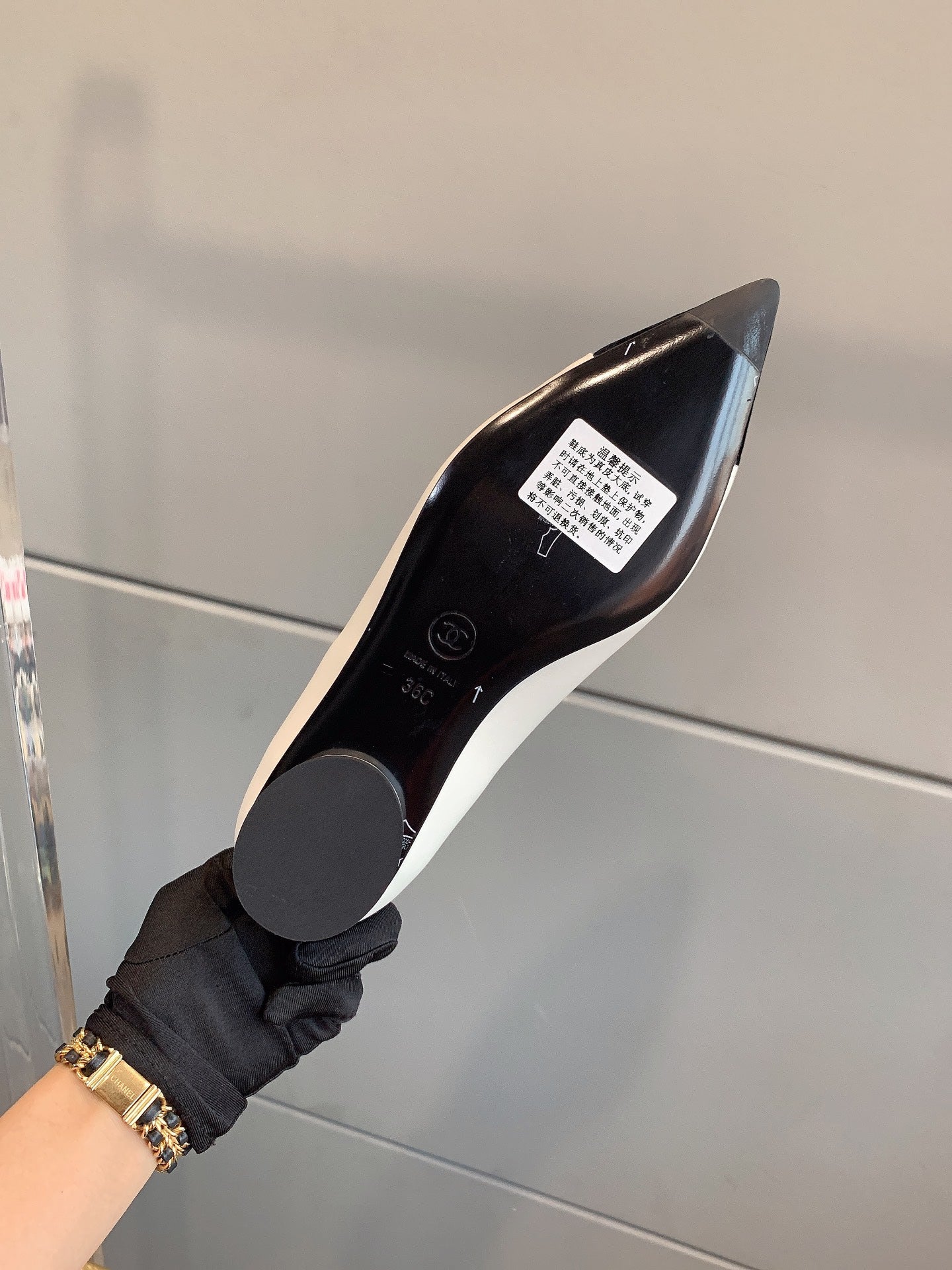 CHA**24 new pointed toe flat Mary Jane shoes  VIP1：1