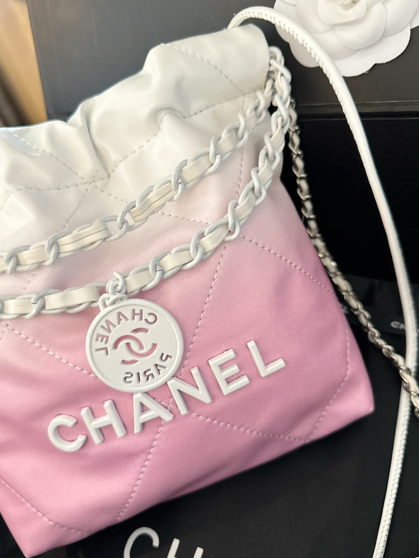 Pink CH Mini Garbage Bag