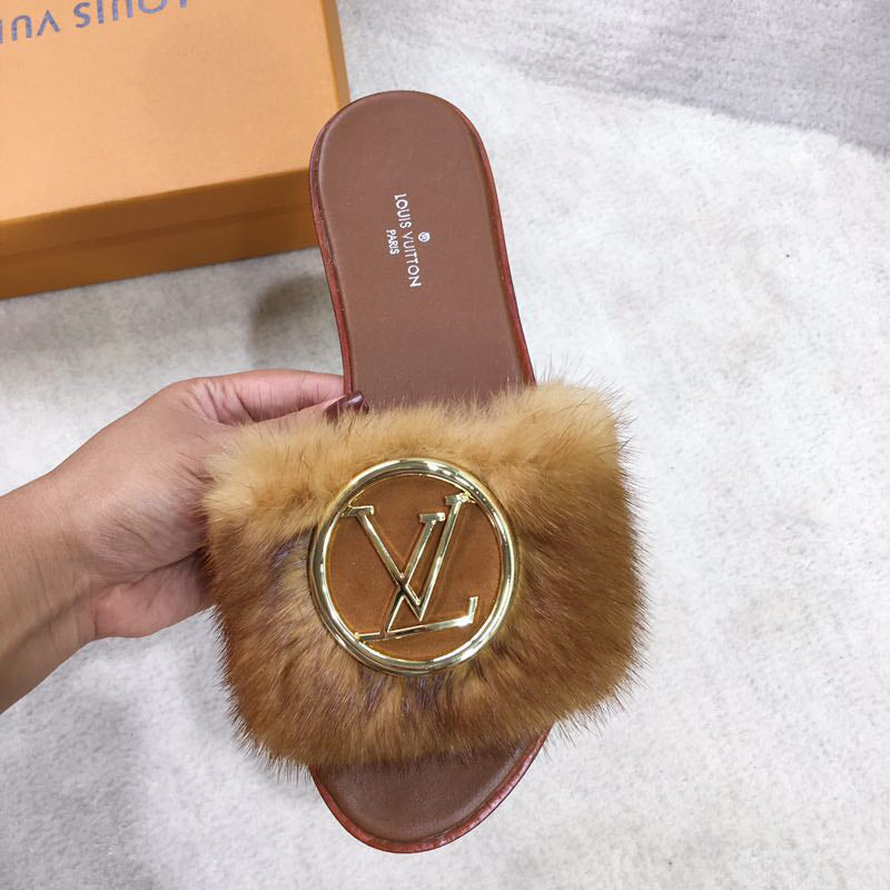 24 new mink fur slippers L***VIP 1：1