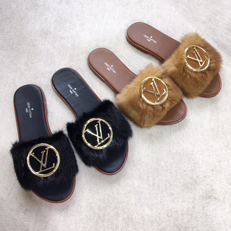 24 new mink fur slippers L***VIP 1：1