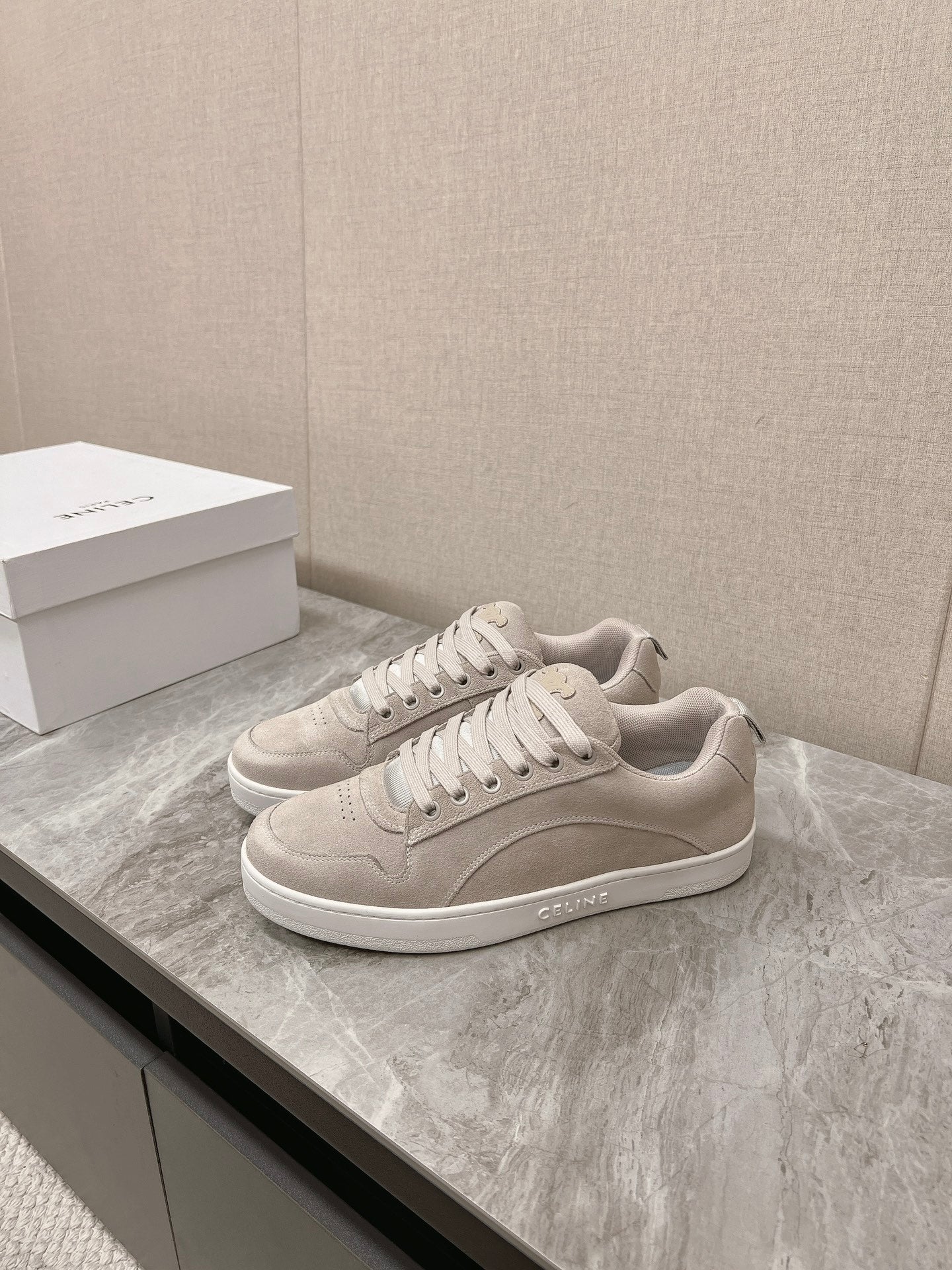 Spring/Summer, Celine sneakers. High-shine silk cowhide.VIP1:1