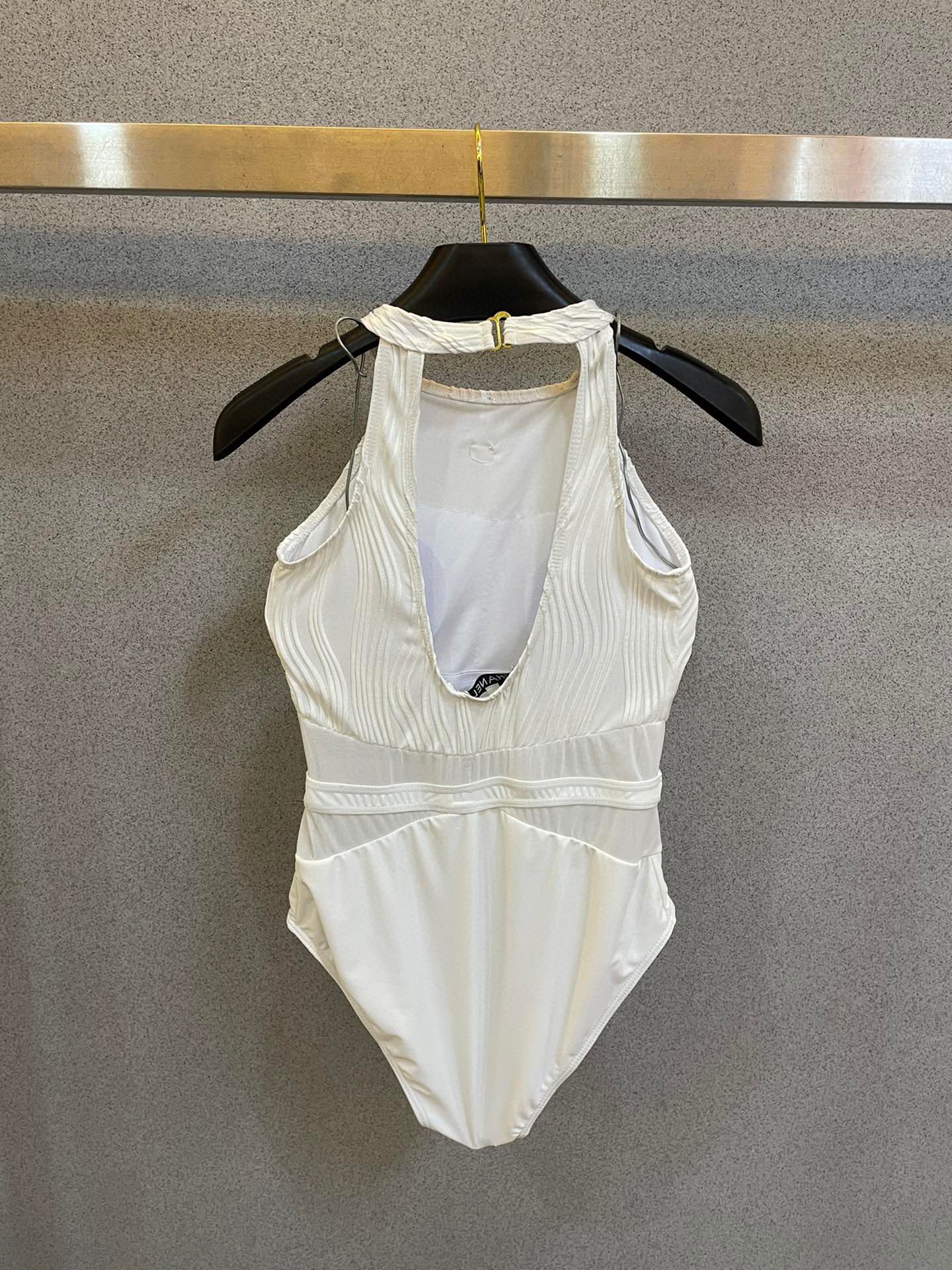 White swimsuit Chanel new ss2024