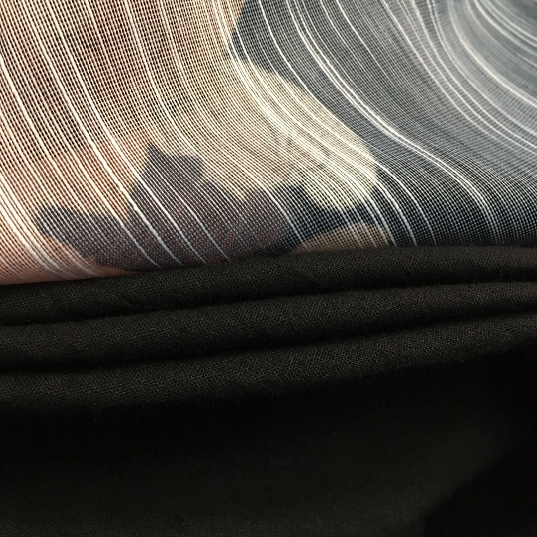 Zimmerma** Retro Flower Print Tie Waist Lantern Long Sleeve Dress, Black