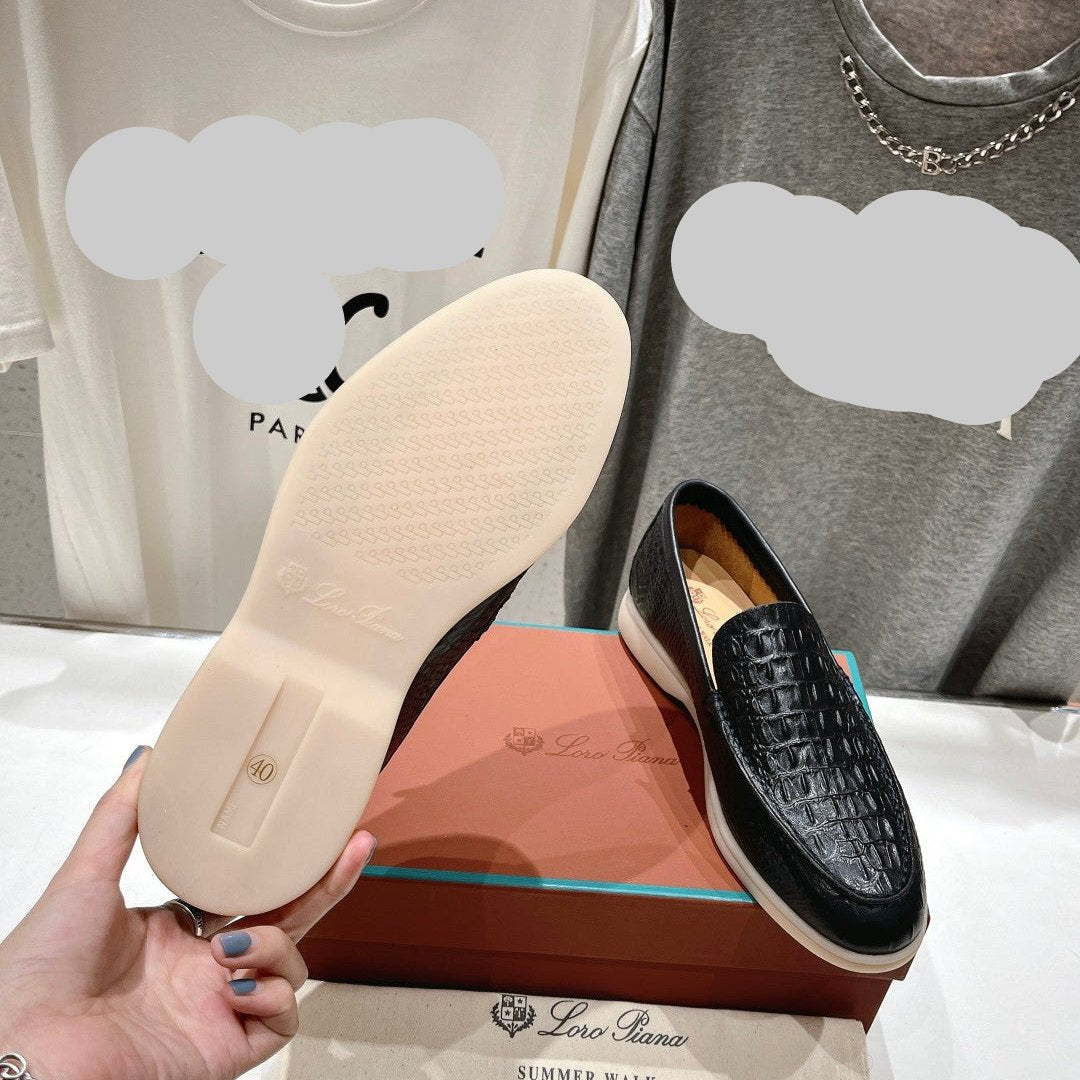 Loro Piana* *Top Quality New Slip-On Couples Driving Shoes VIP1:1