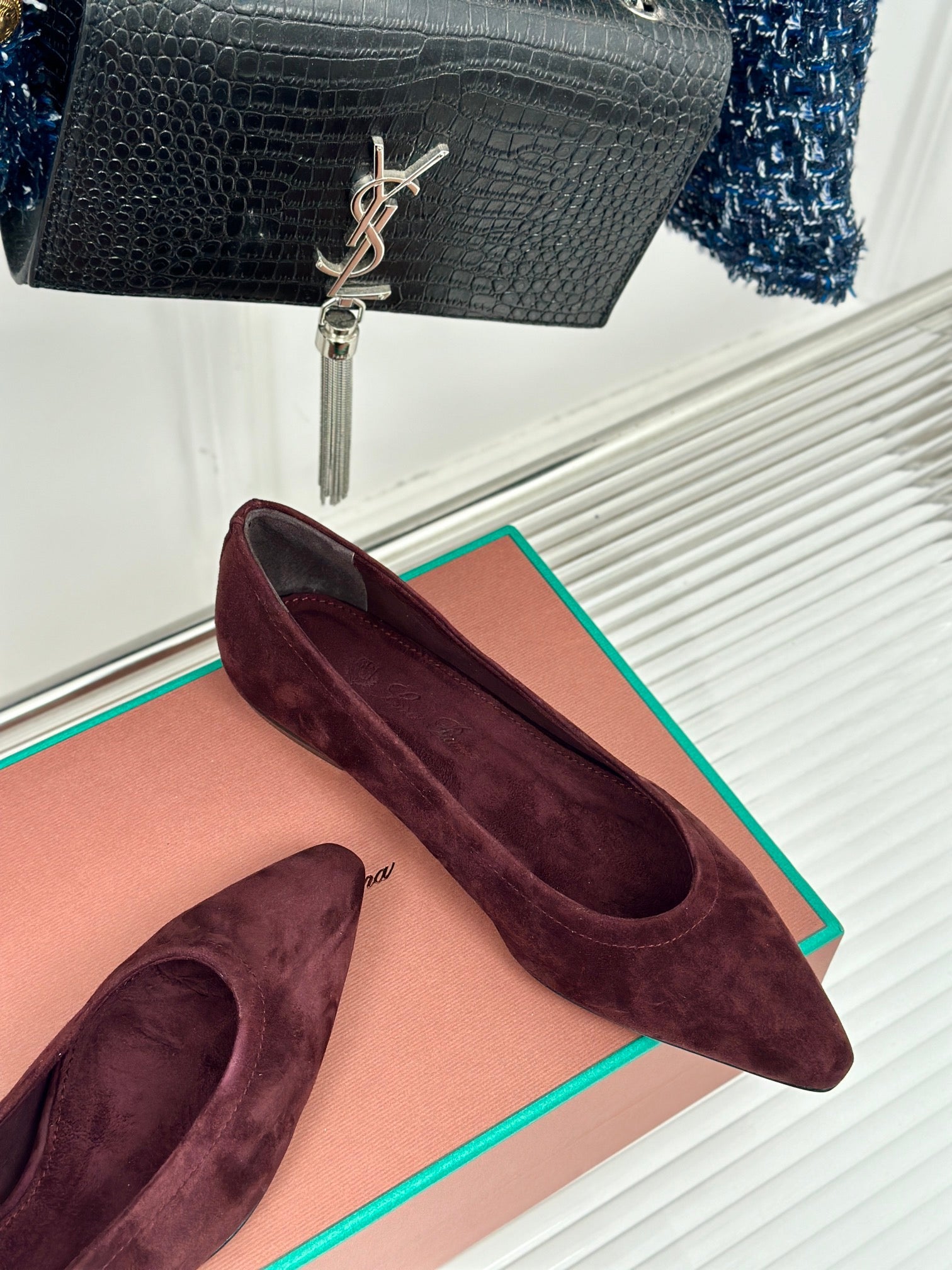 Loro Pia**/ Beautiful retro witch flat shoes top quality 1:1 VIP