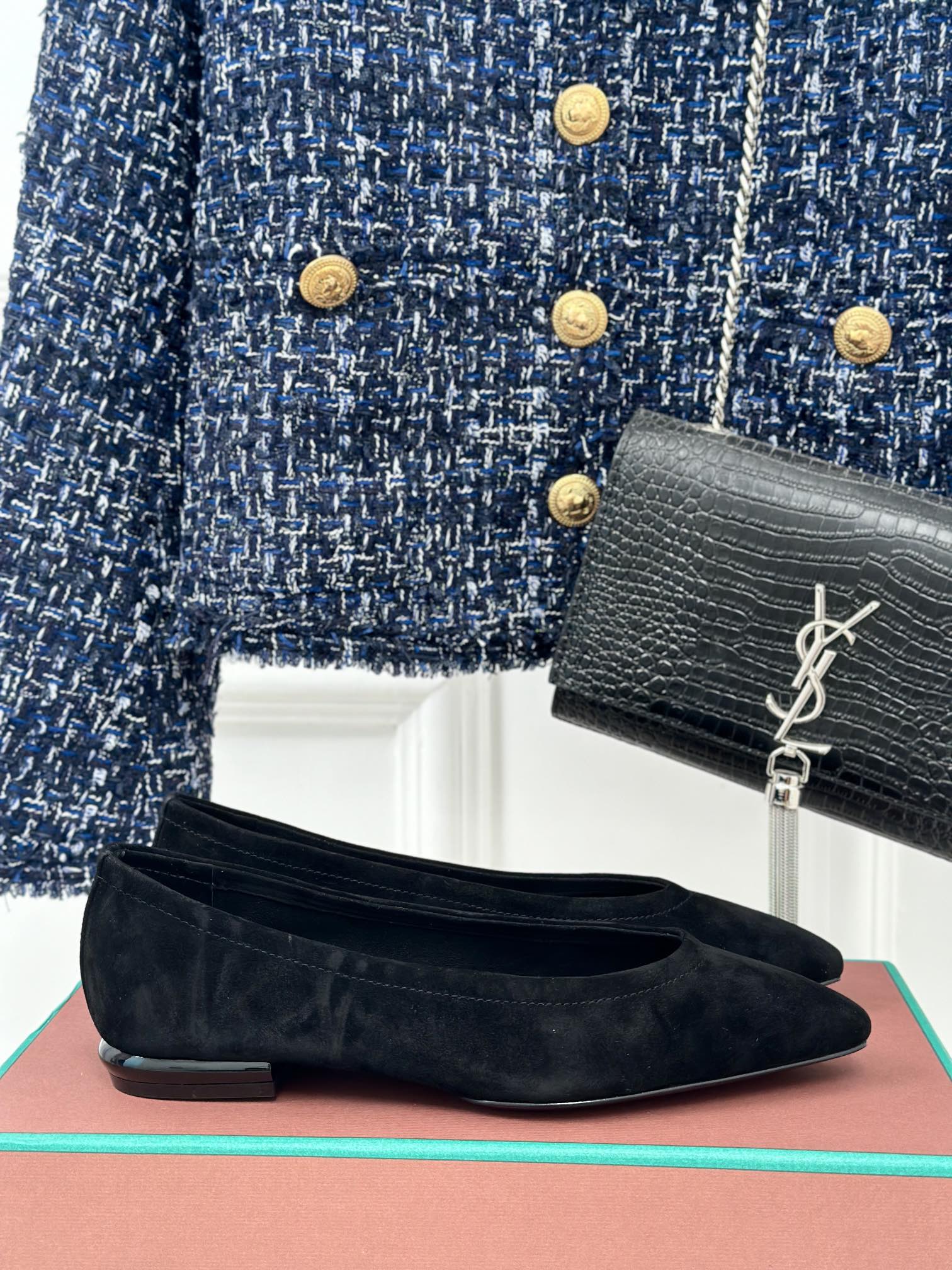 Loro Pia**/ Beautiful retro witch flat shoes top quality 1:1 VIP