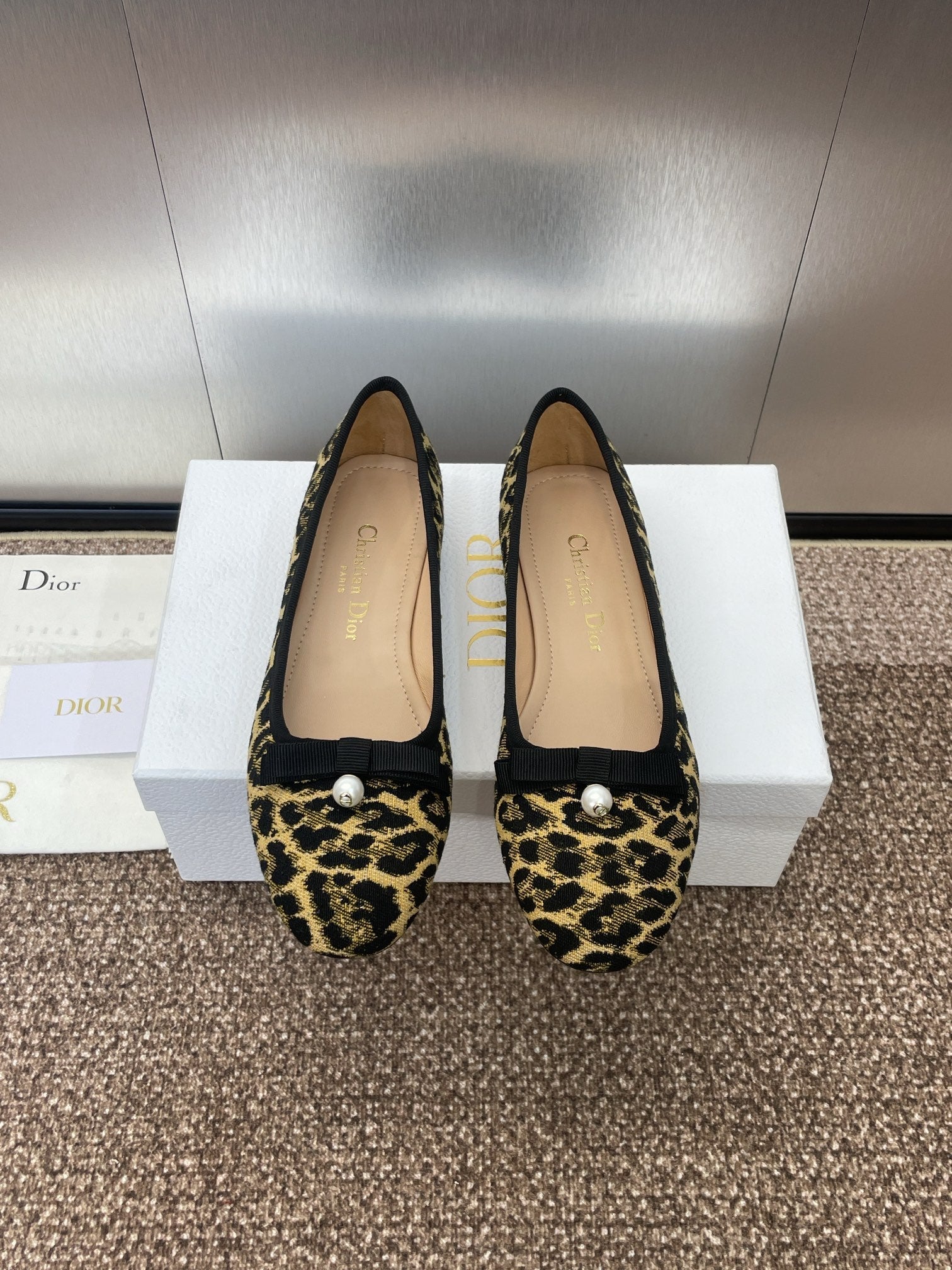 D*or 2024 Early Spring Haute Couture Collection New Iconic Electric Embroidery Raglan Pattern Ballet Shoes  VIP 1:1